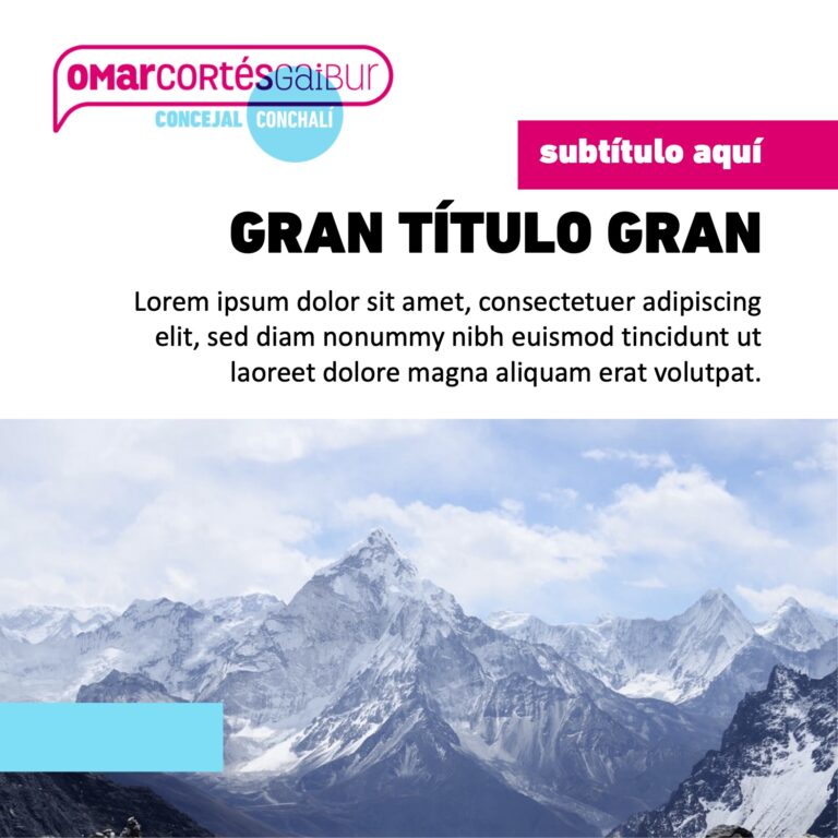 Plantilla texto + foto horizontal