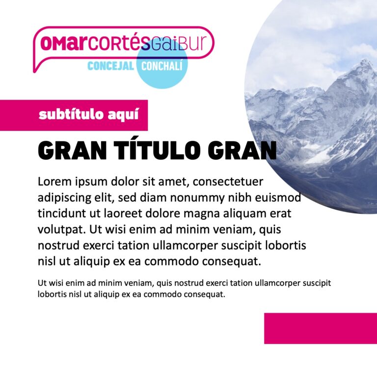 Plantilla con más texto